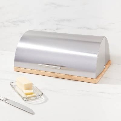 stainless steel bread box target|best humidity controlled bread box.